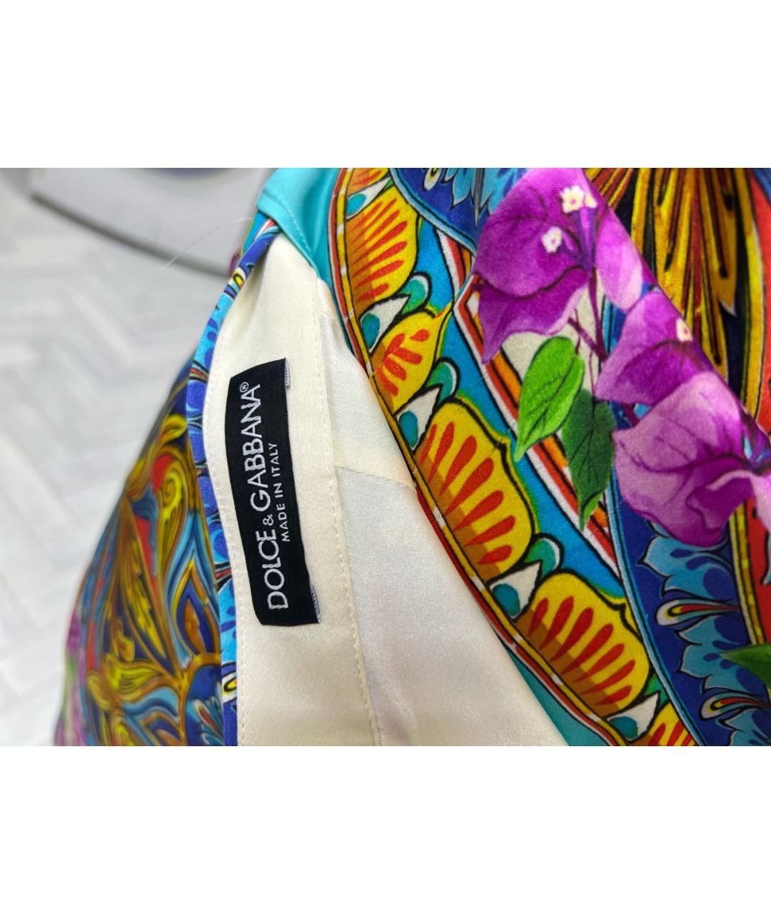 DOLCE&GABBANA Мульти шелковый костюм с юбками, фото 3