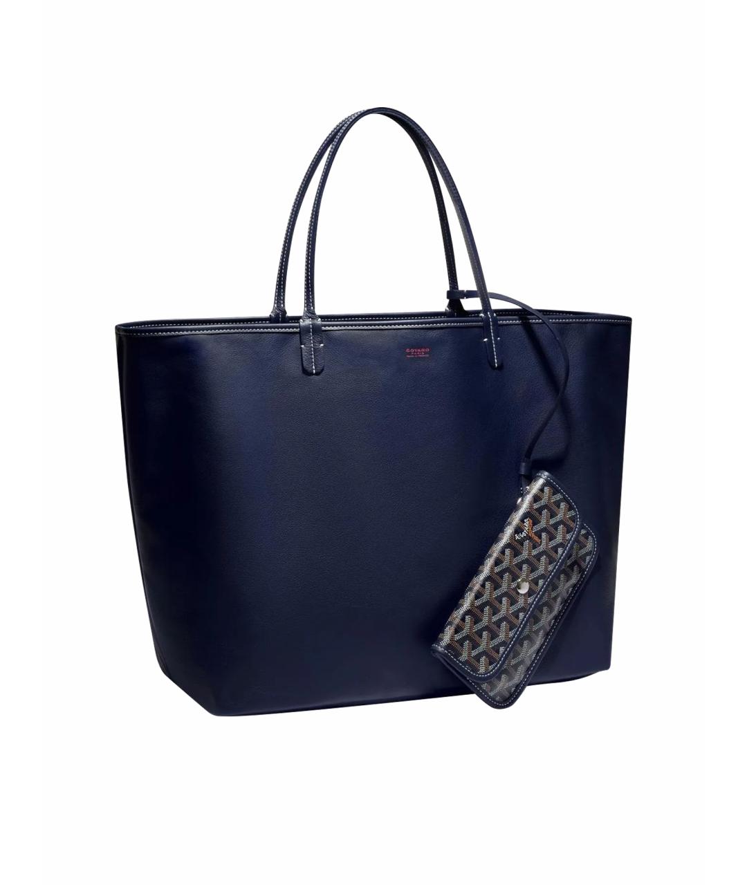 GOYARD Темно-синяя сумка тоут, фото 1