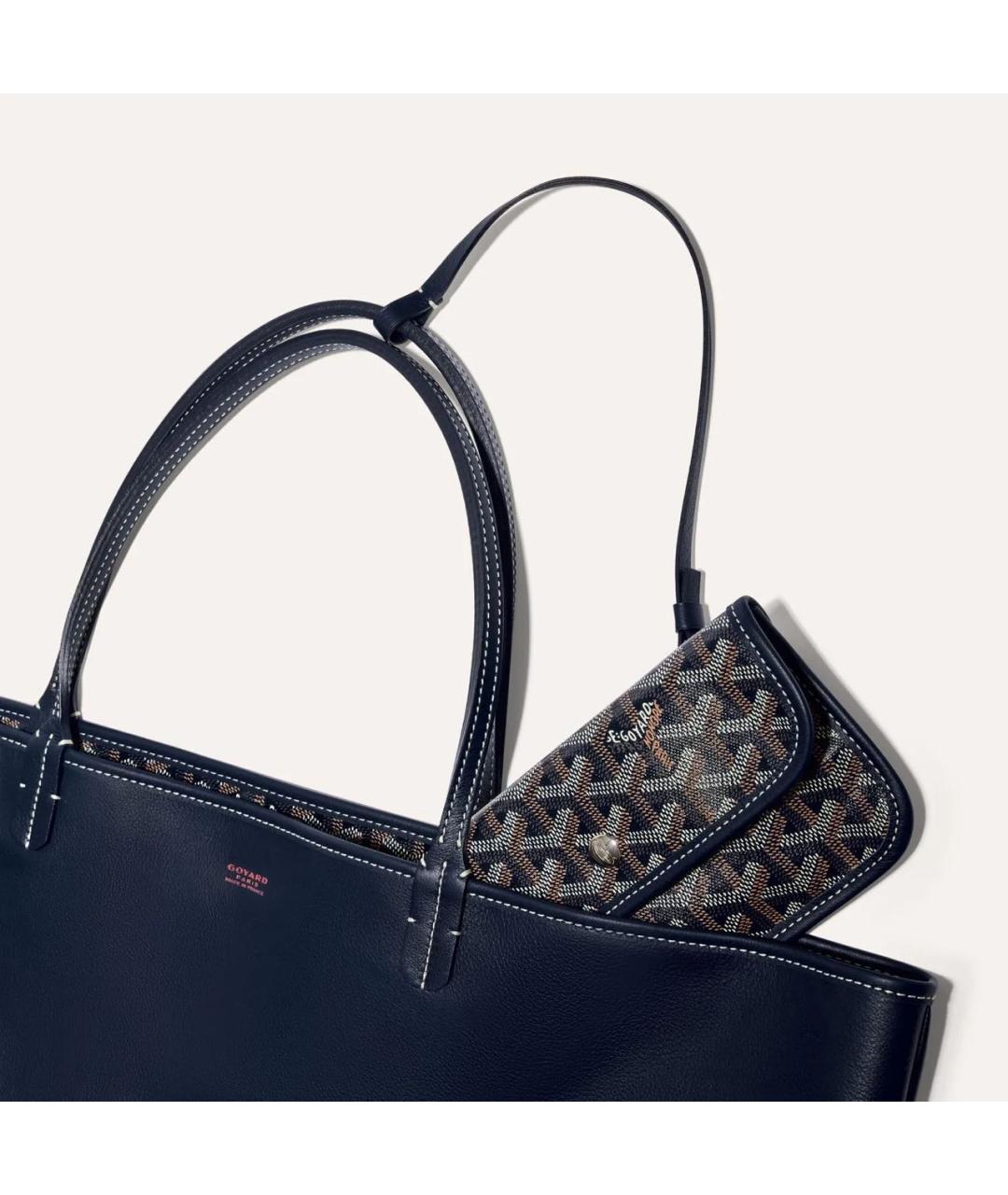 GOYARD Темно-синяя сумка тоут, фото 3