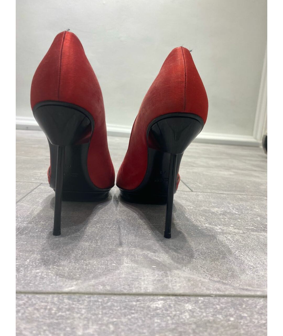 GIORGIO ARMANI Красные замшевые туфли, фото 6