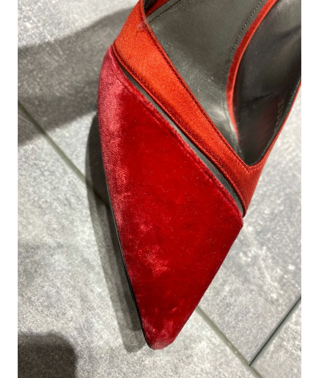 GIORGIO ARMANI Красные замшевые туфли, фото 5
