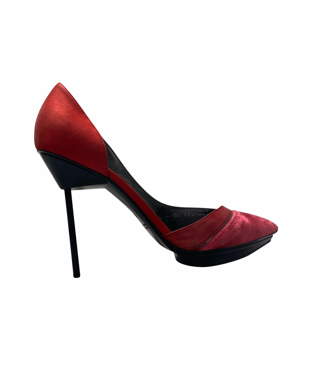 GIORGIO ARMANI Красные замшевые туфли, фото 1