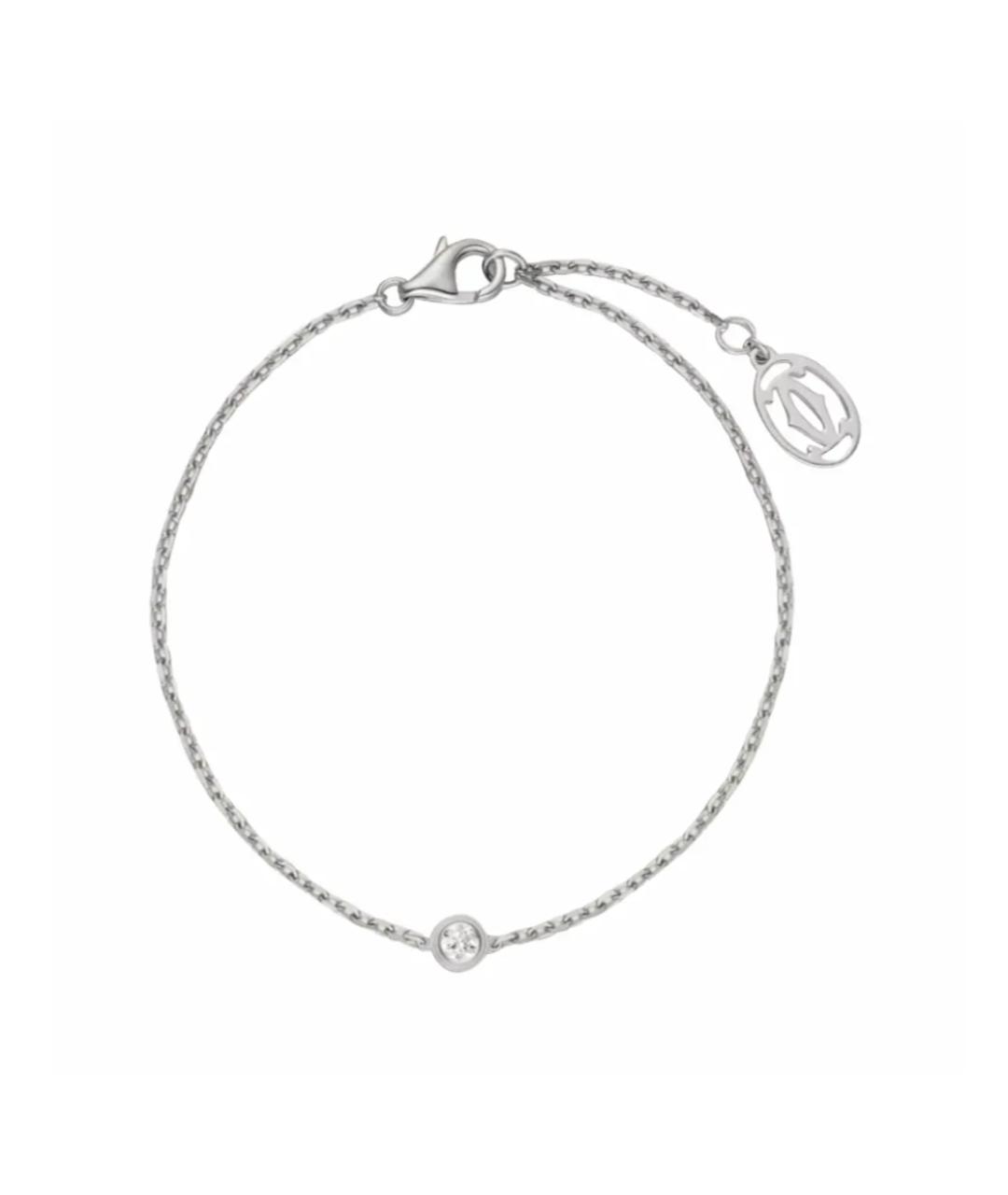 CARTIER Серебрянный браслет из белого золота, фото 1