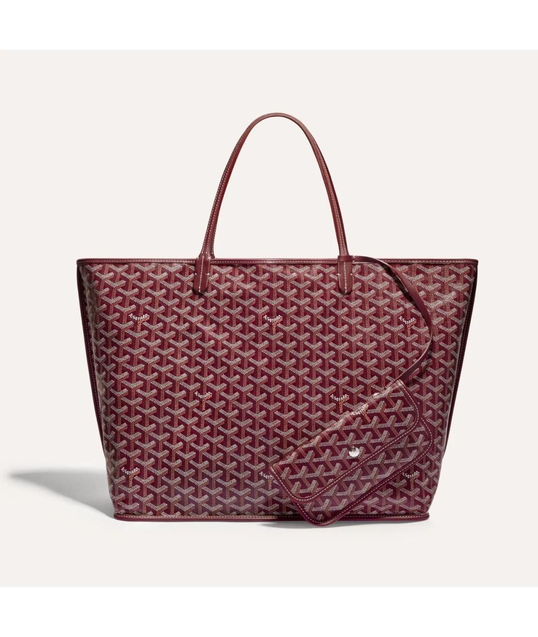 GOYARD Бордовая сумка тоут, фото 2