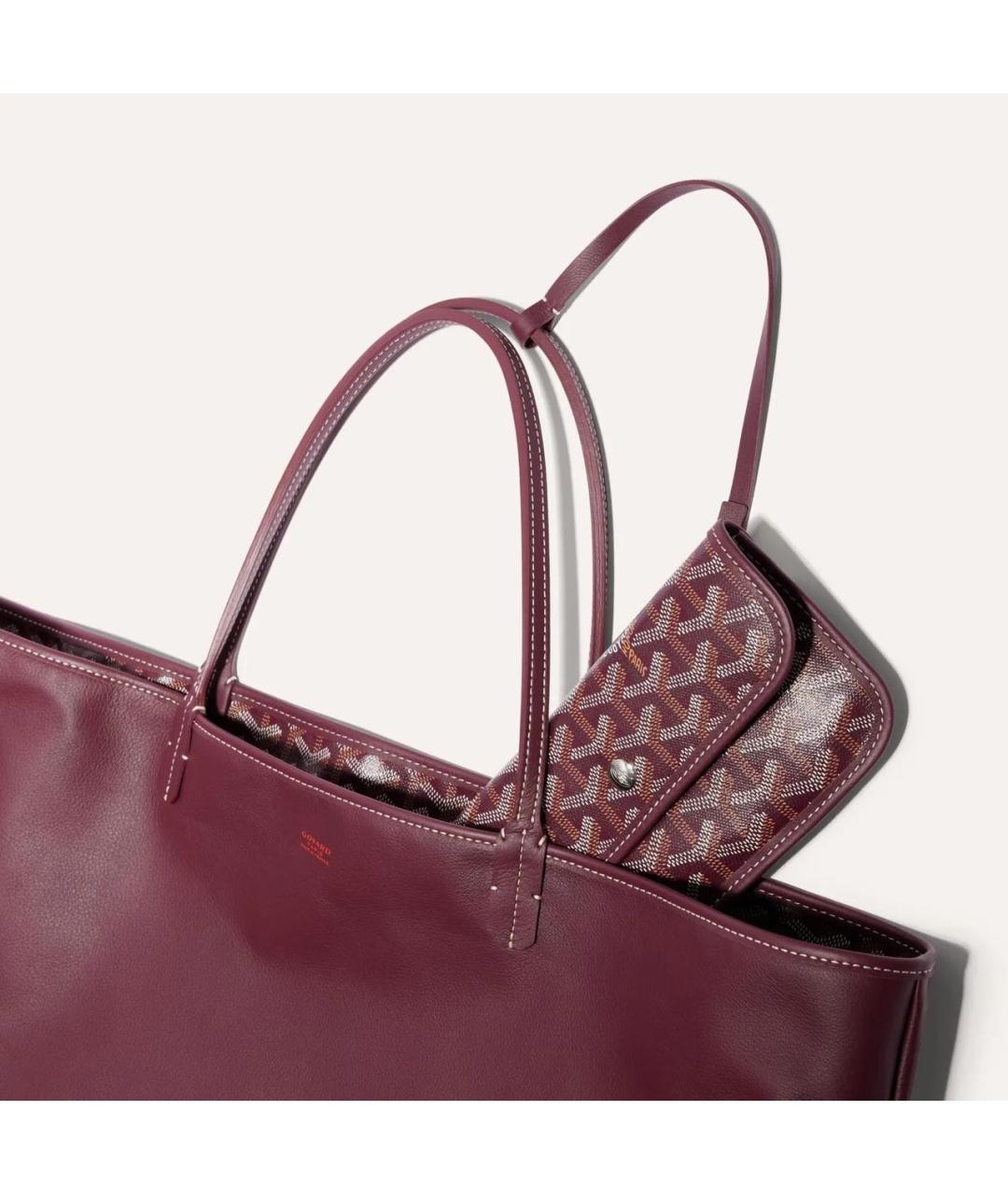 GOYARD Бордовая сумка тоут, фото 3