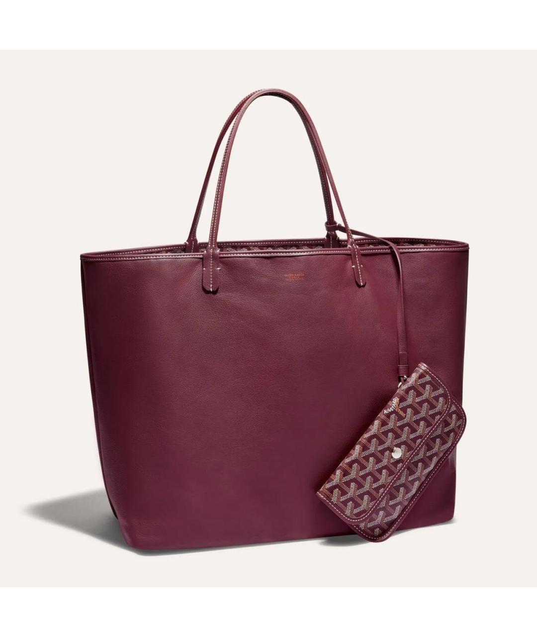GOYARD Бордовая сумка тоут, фото 7