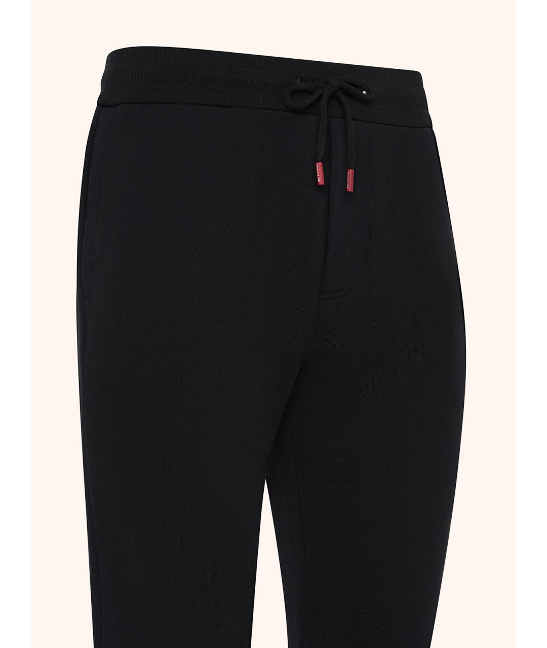 KITON Черный хлопковый спортивный костюм, фото 8