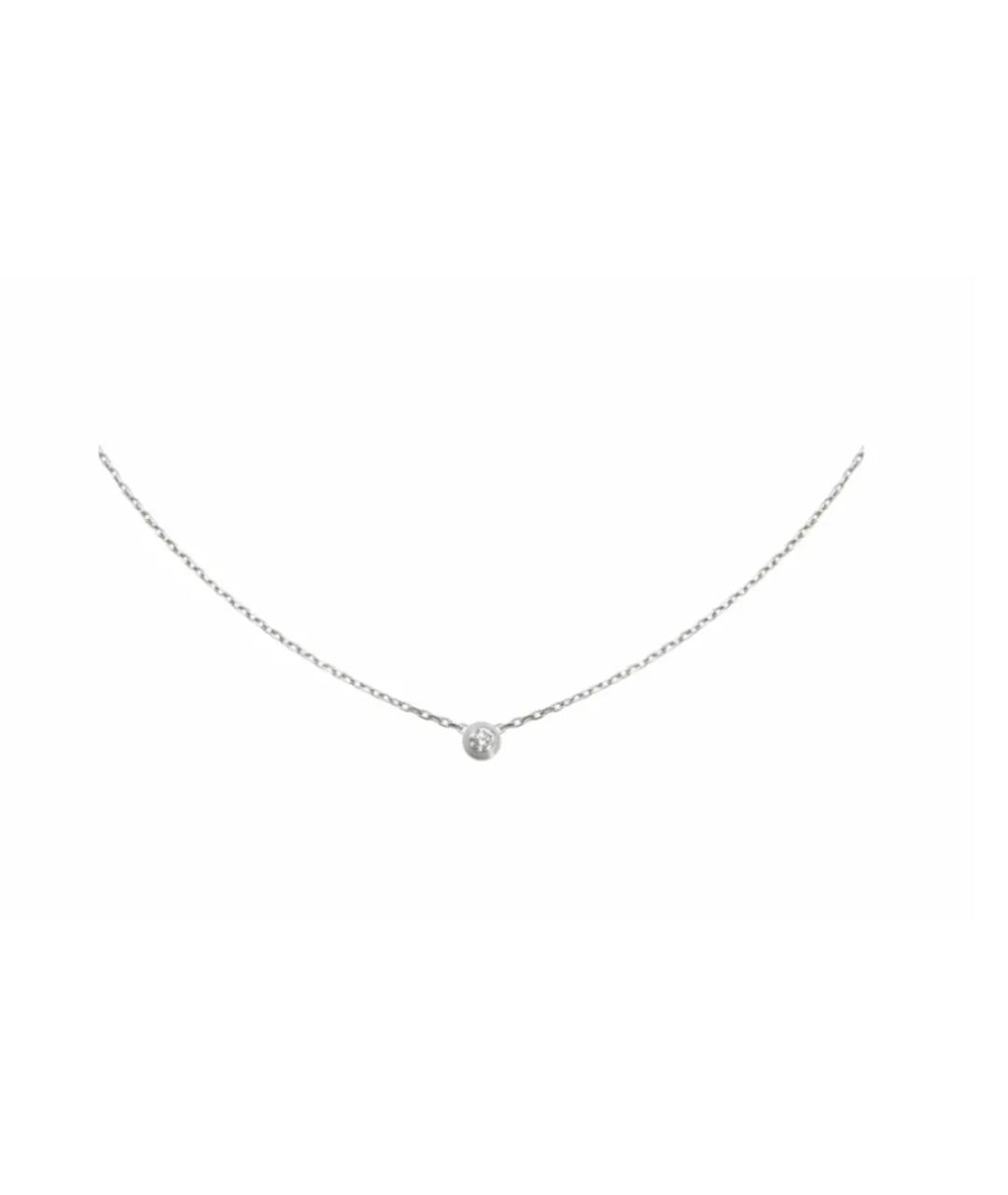 CARTIER Серебряное колье из белого золота, фото 1