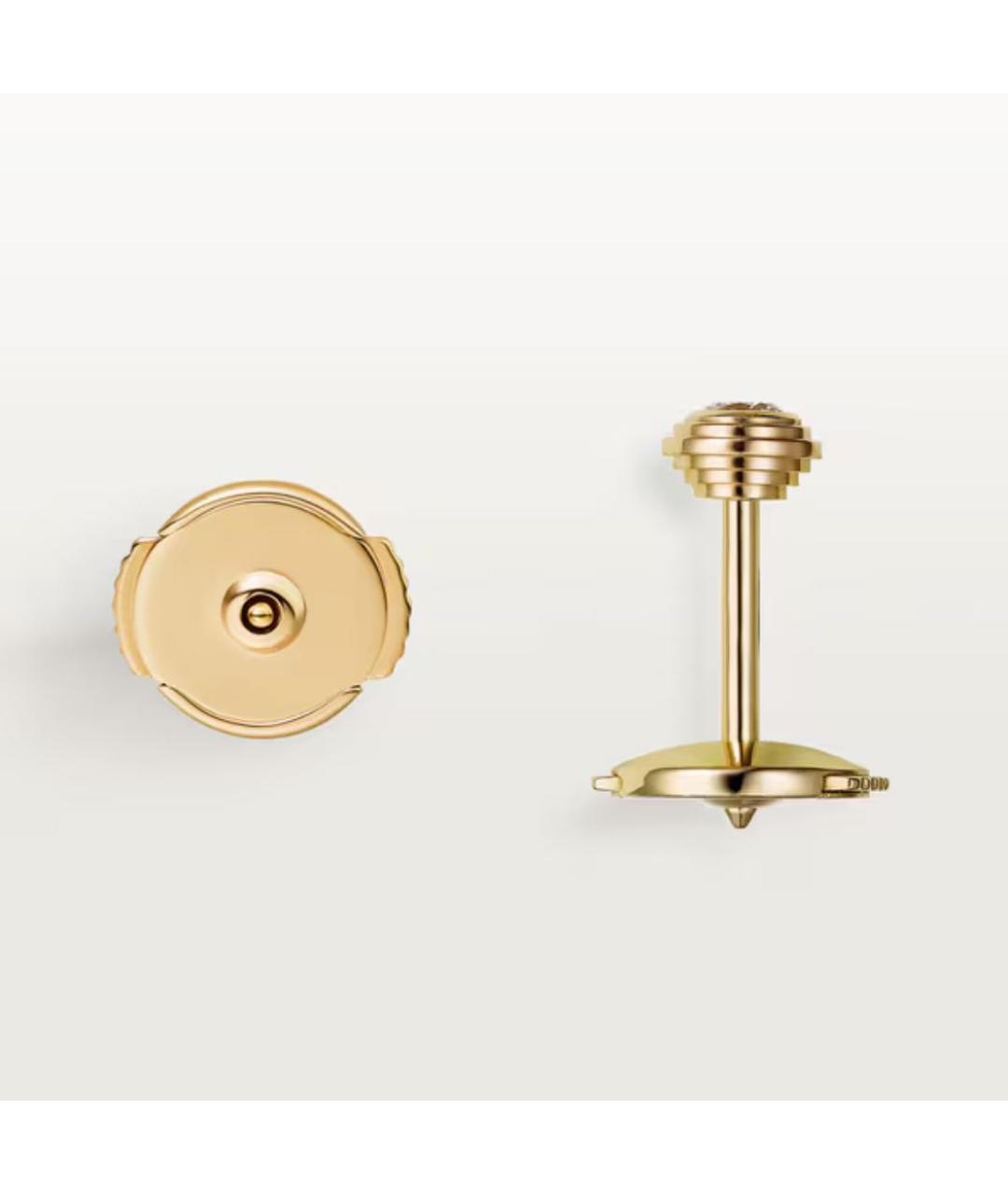 CARTIER Золотые серьги из желтого золота, фото 4