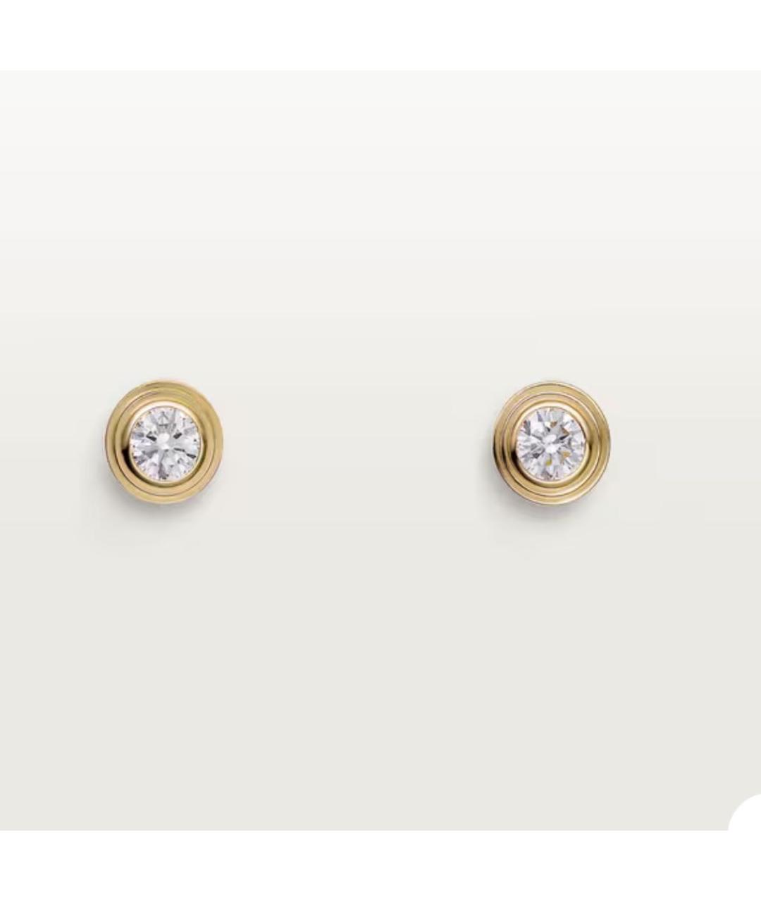 CARTIER Золотые серьги из желтого золота, фото 2