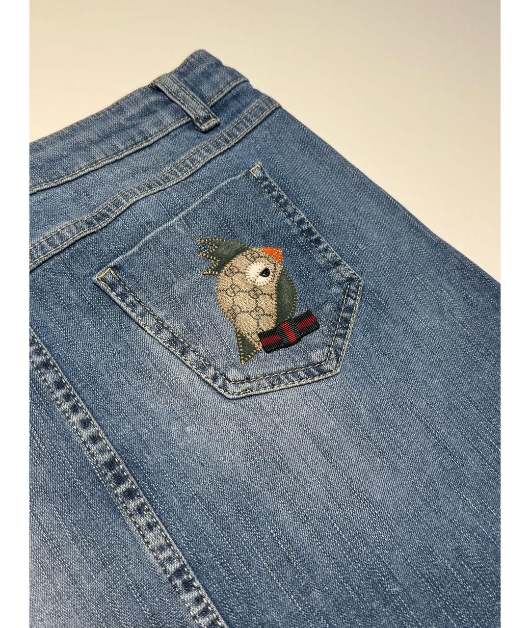 GUCCI Синяя деним юбка, фото 4