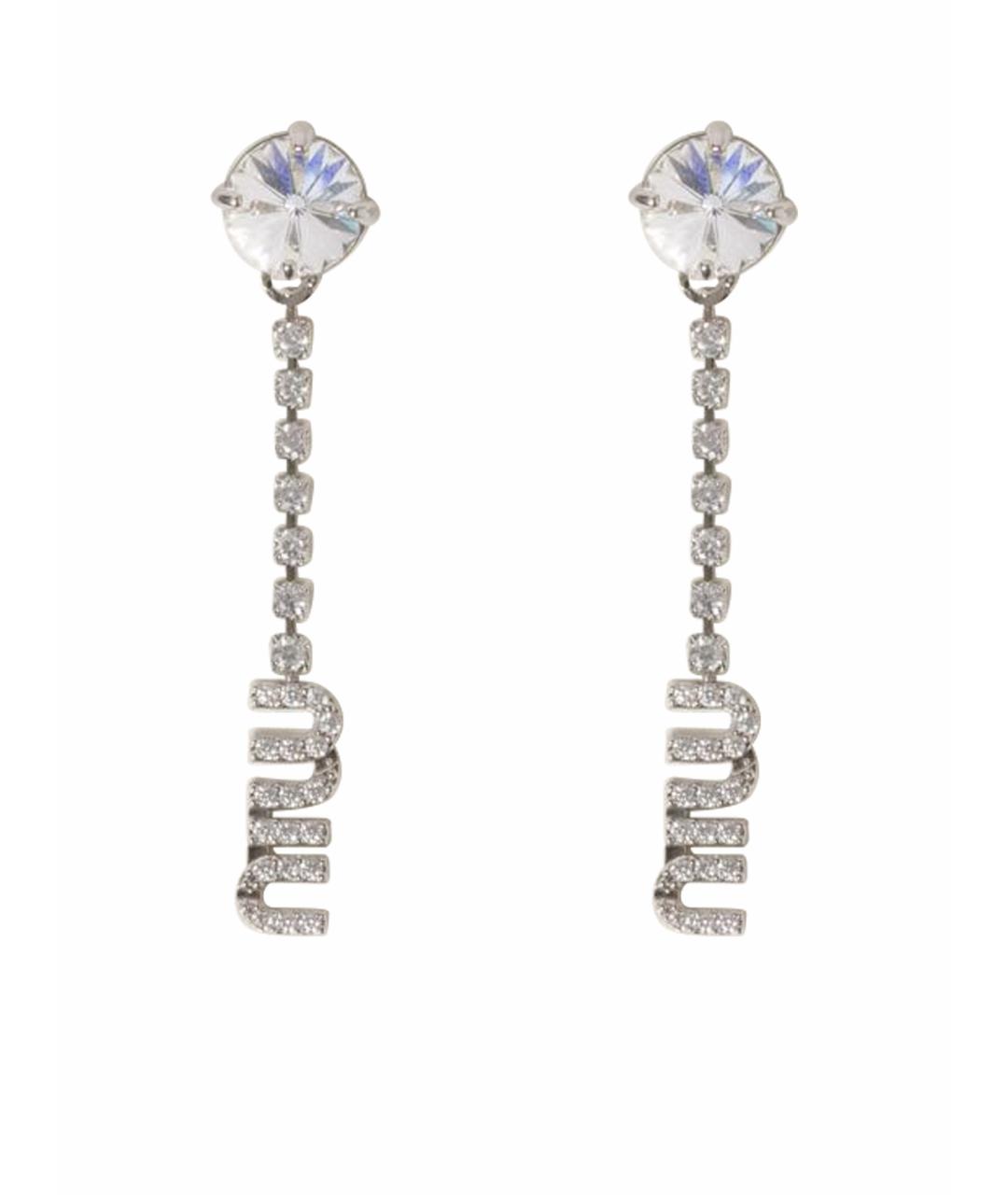 MIU MIU Серебряные латунные серьги, фото 1