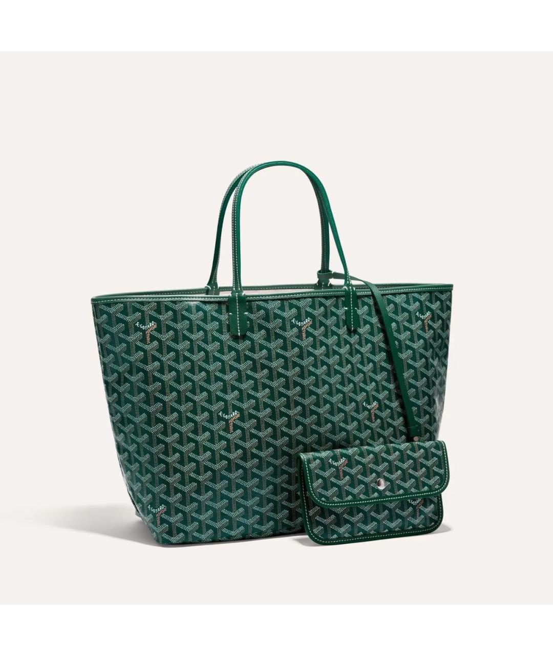GOYARD Зеленая сумка тоут, фото 5