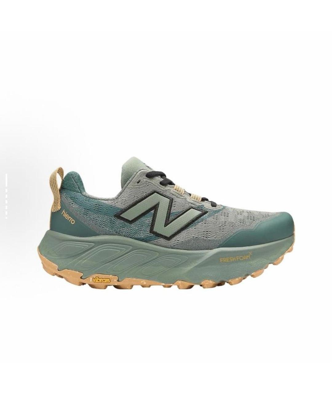 NEW BALANCE Зеленые текстильные низкие кроссовки / кеды, фото 8