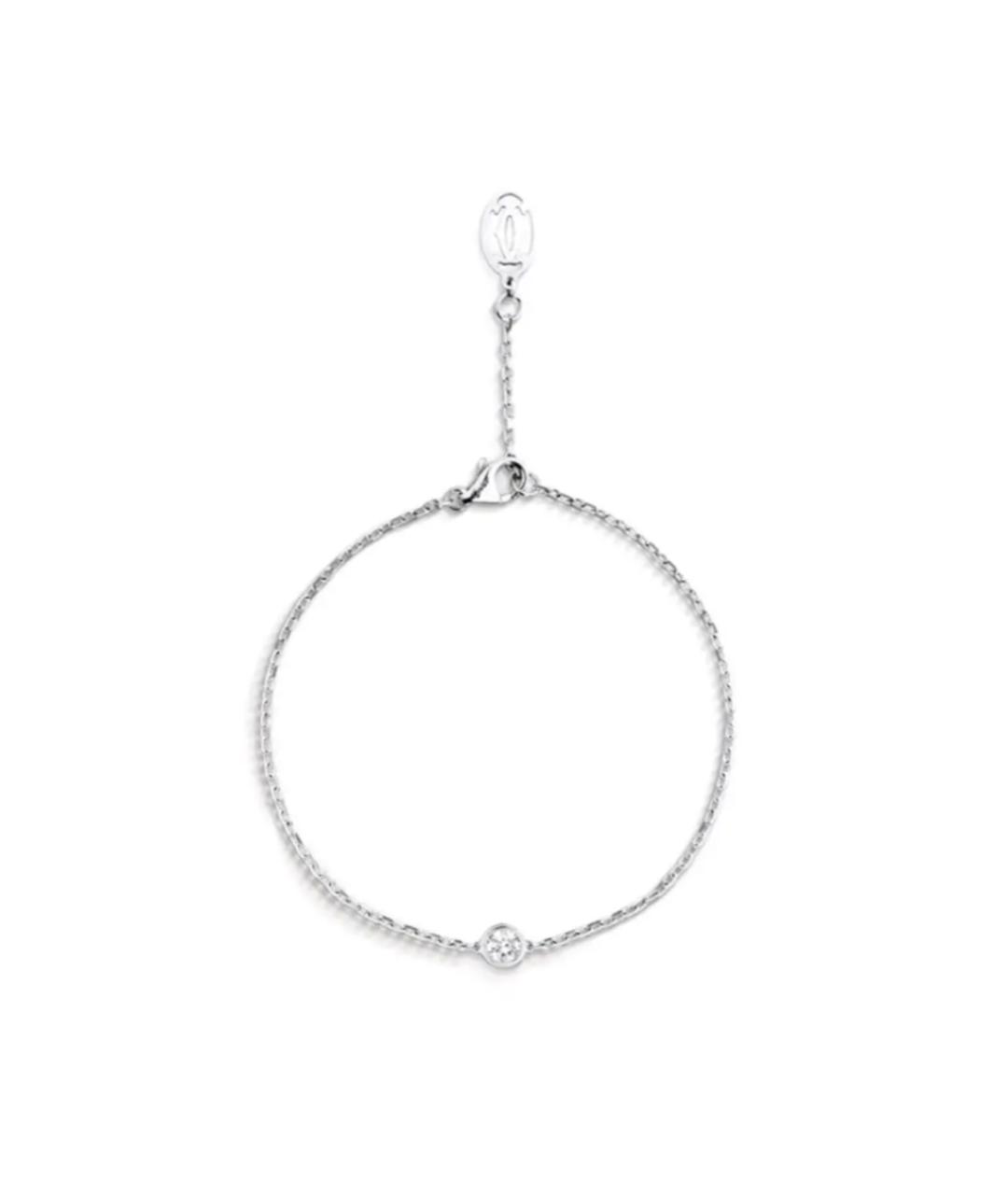 CARTIER Серебрянный браслет из белого золота, фото 1