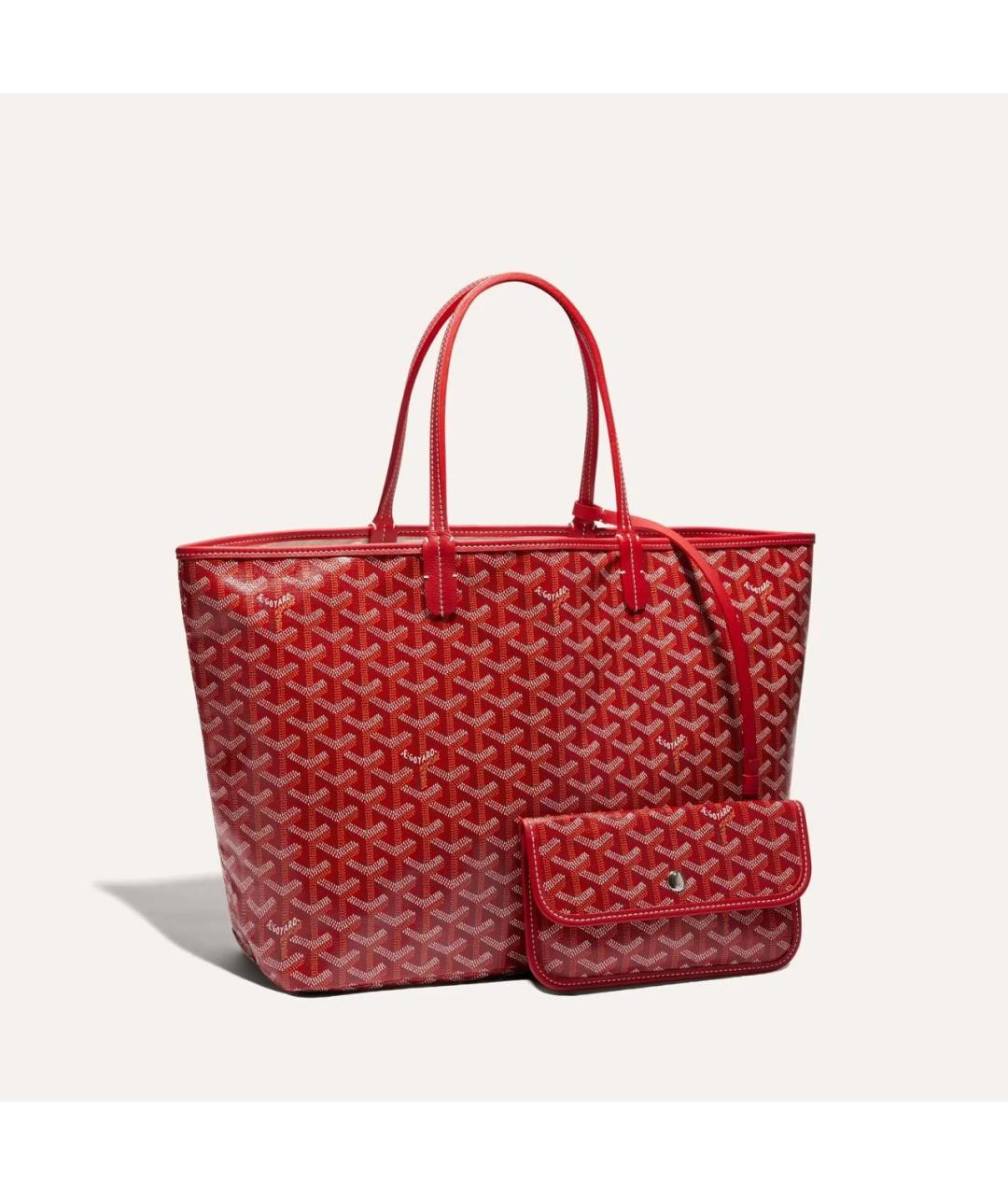 GOYARD Красная сумка тоут, фото 5