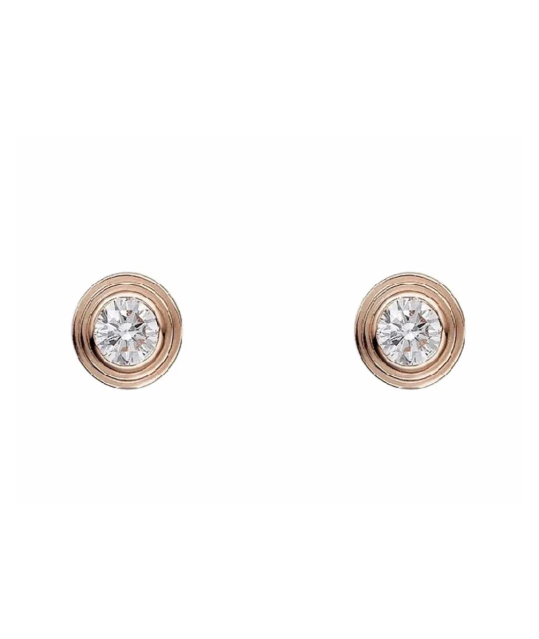 CARTIER Розовые серьги из розового золота, фото 1