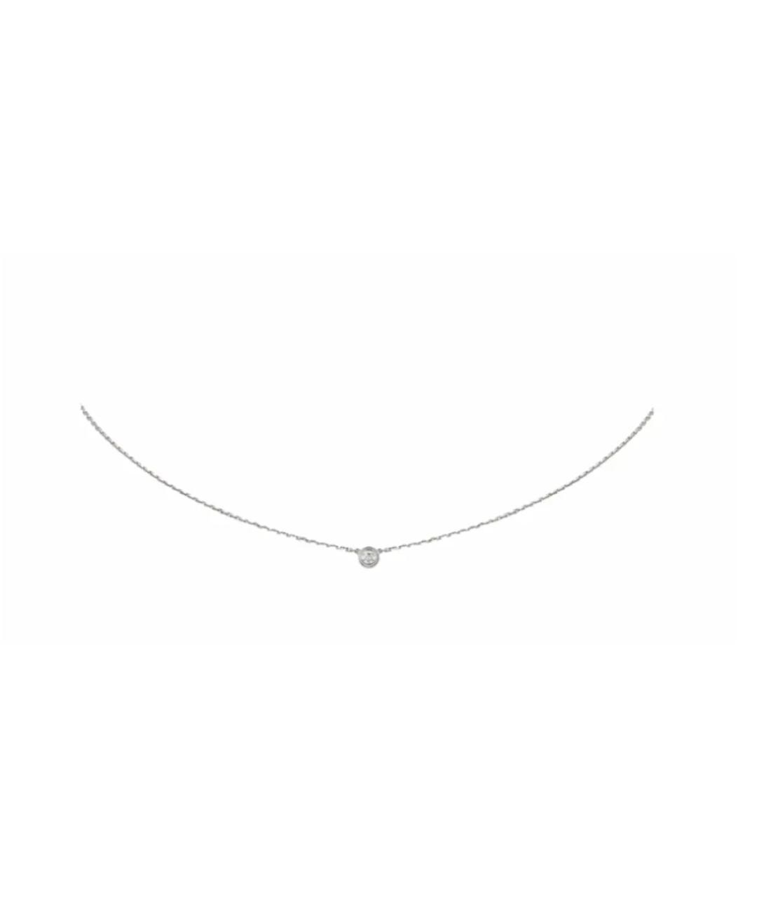 CARTIER Серебряное колье из белого золота, фото 1