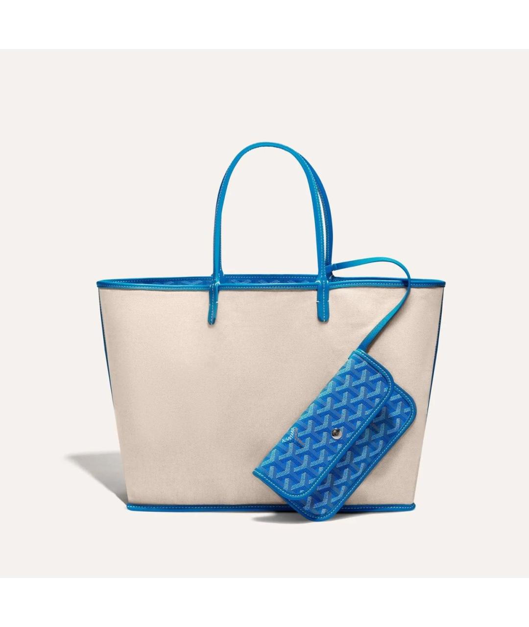 GOYARD Голубая сумка тоут, фото 3