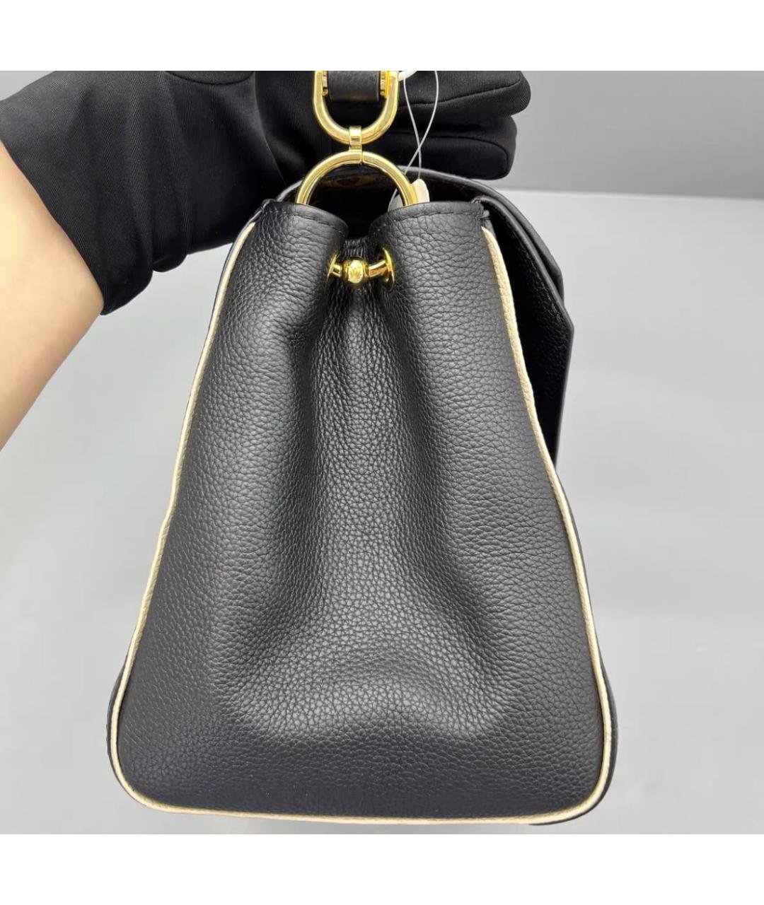 LOUIS VUITTON Черная сумка с короткими ручками, фото 5