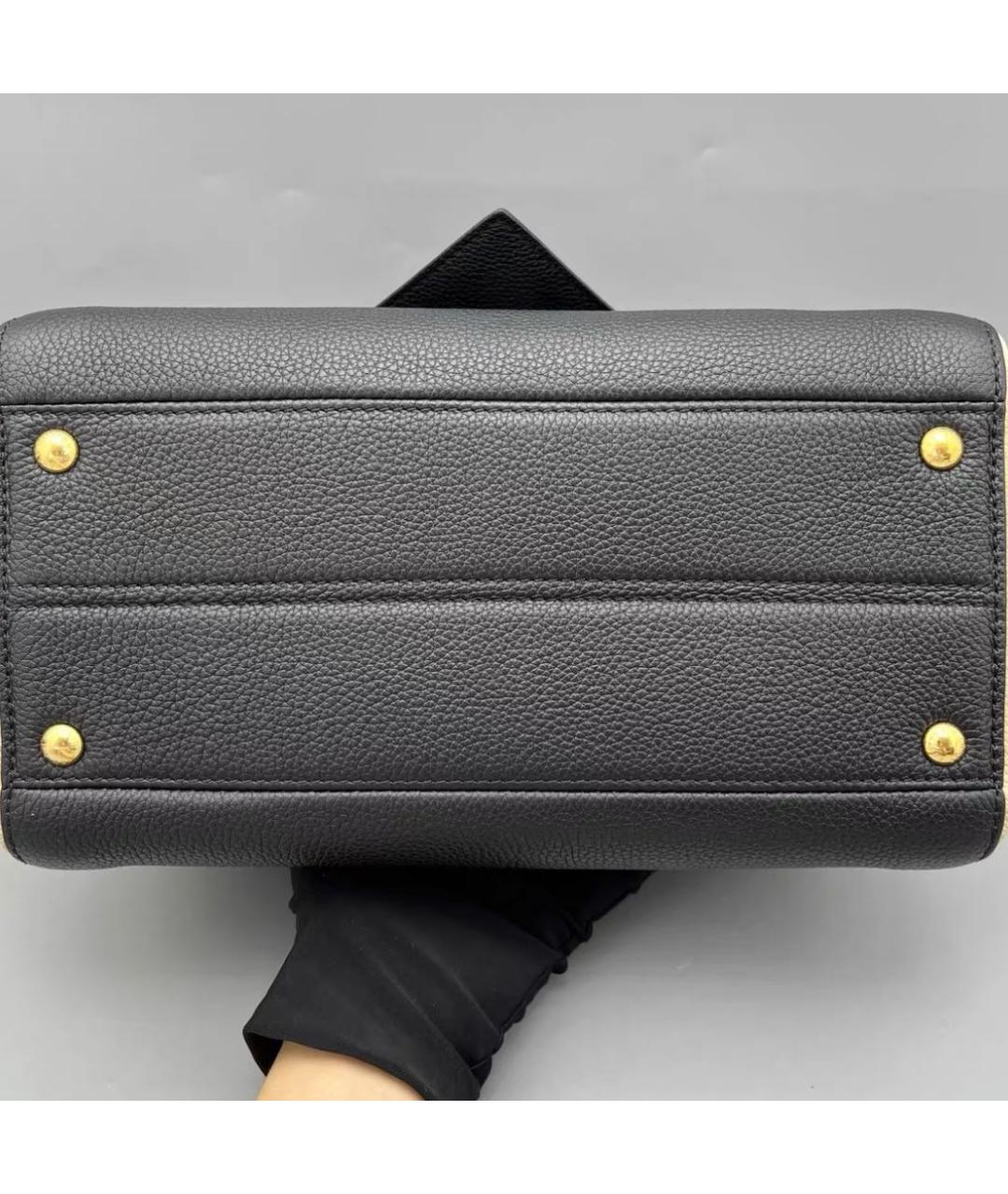 LOUIS VUITTON Черная сумка с короткими ручками, фото 6