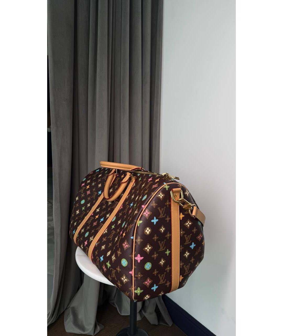 LOUIS VUITTON Коричневая дорожная/спортивная сумка, фото 2