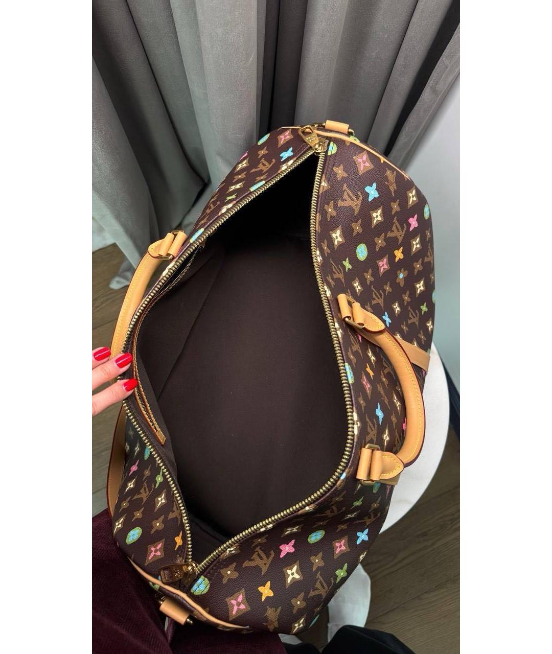 LOUIS VUITTON Коричневая дорожная/спортивная сумка, фото 4