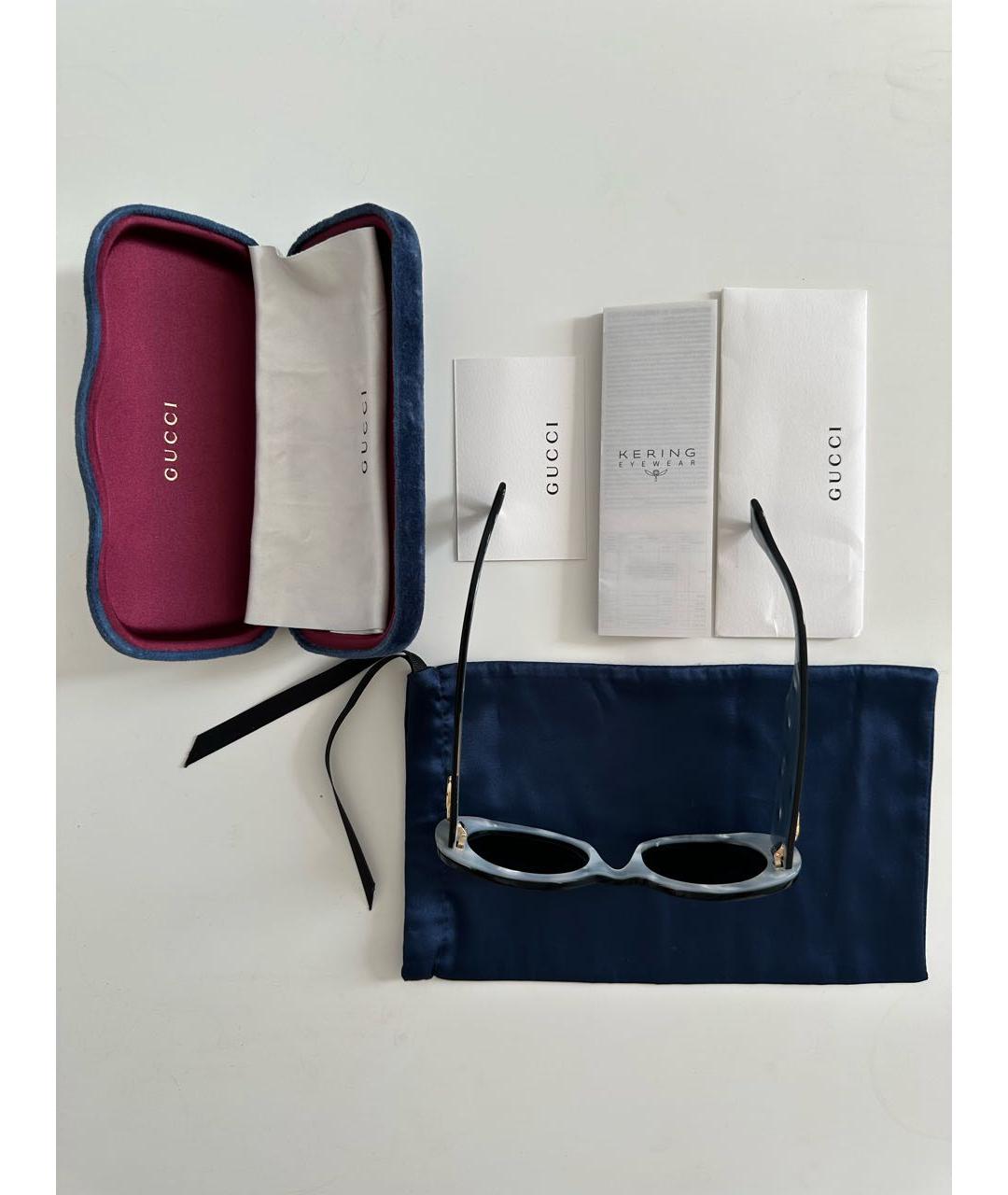 GUCCI Черные пластиковые солнцезащитные очки, фото 4