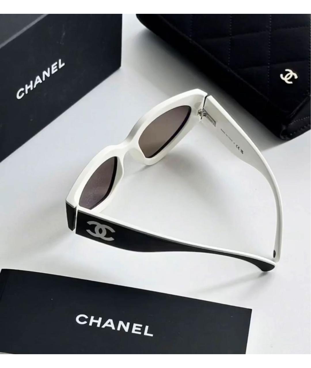 CHANEL Черные пластиковые солнцезащитные очки, фото 6
