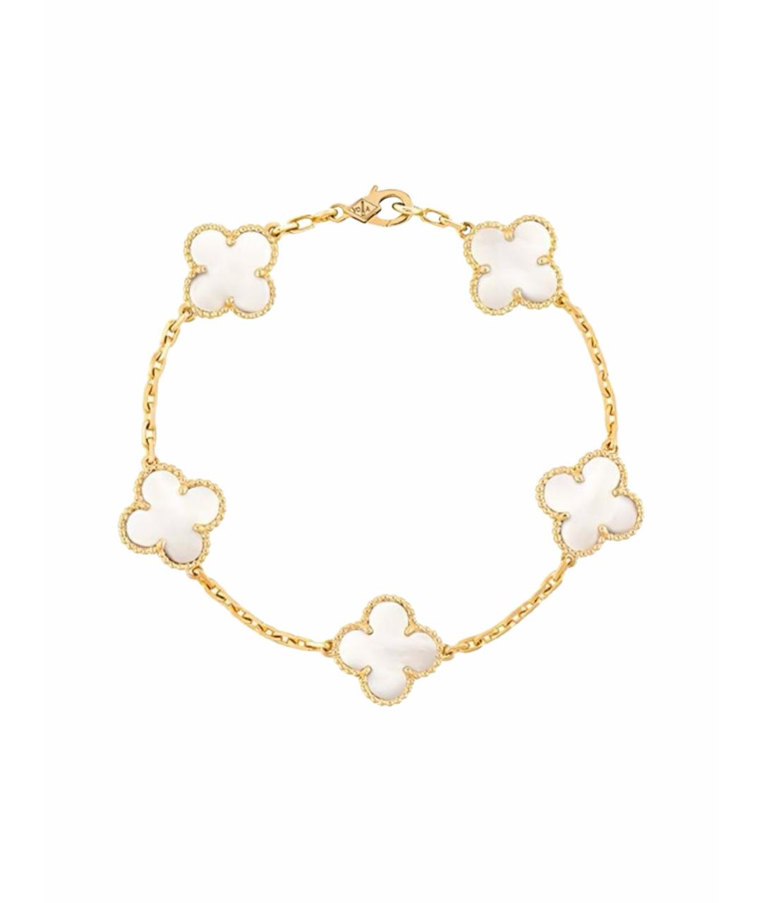 VAN CLEEF & ARPELS Белый браслет из желтого золота, фото 1