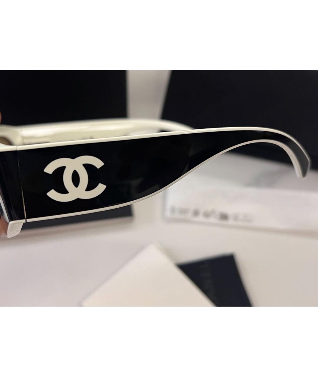 CHANEL Черные пластиковые солнцезащитные очки, фото 6