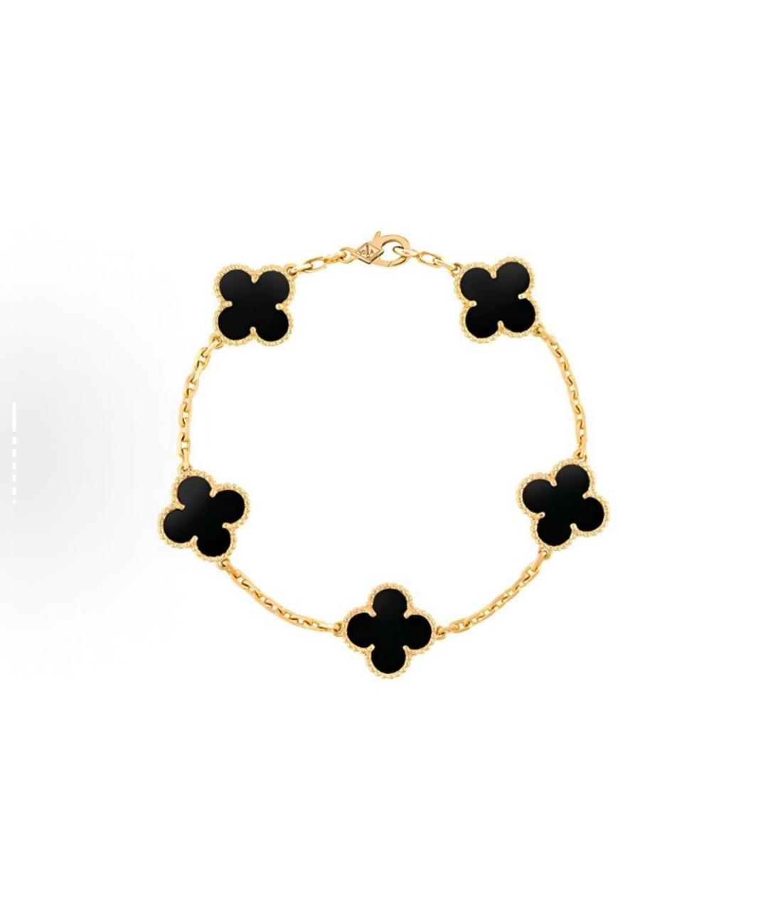 VAN CLEEF & ARPELS Черный браслет из желтого золота, фото 3