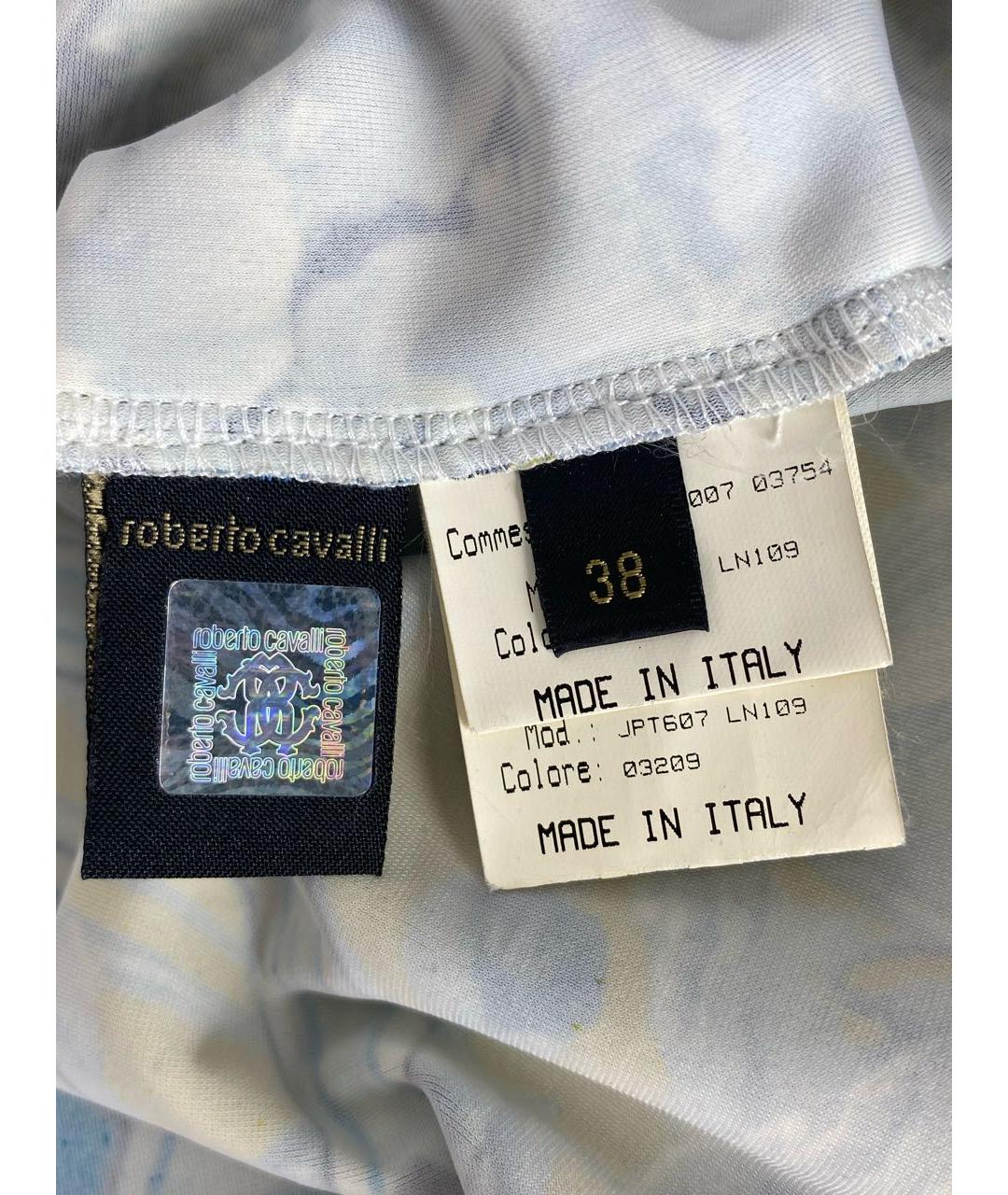 ROBERTO CAVALLI Мульти полиамидовая майка, фото 4