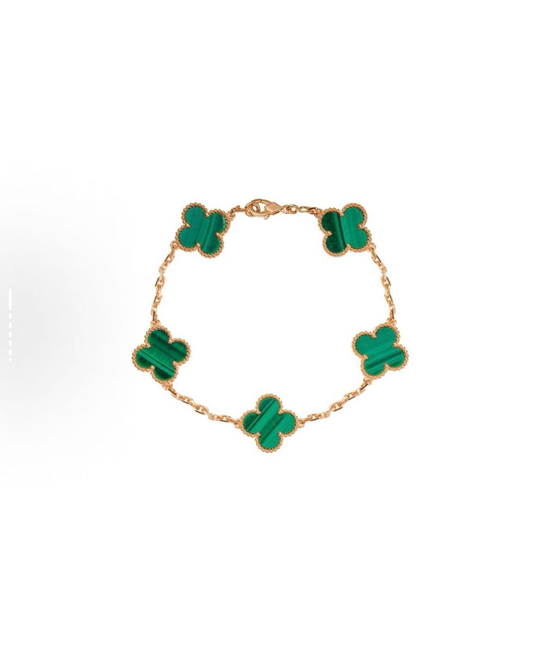 VAN CLEEF & ARPELS Зеленый браслет из желтого золота, фото 3