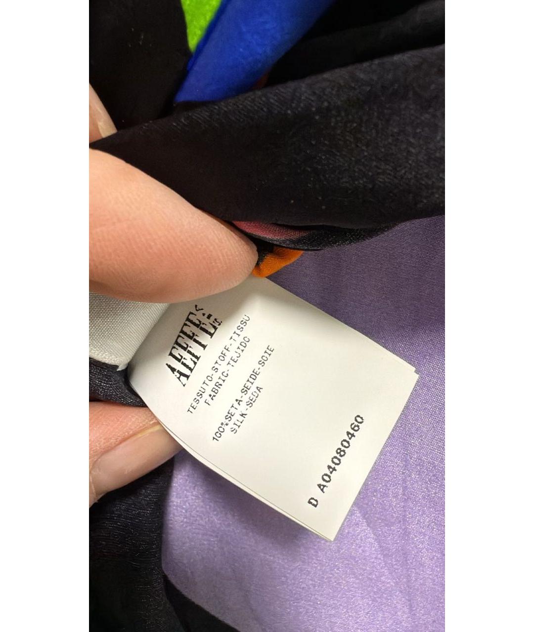 BOUTIQUE MOSCHINO Мульти шелковое коктейльное платье, фото 4