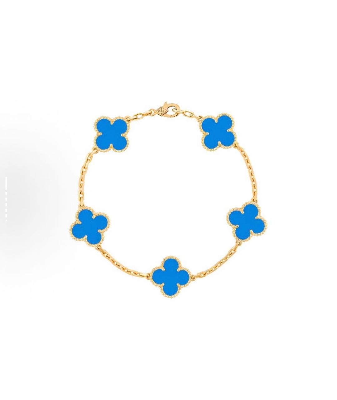 VAN CLEEF & ARPELS Синий браслет из желтого золота, фото 3