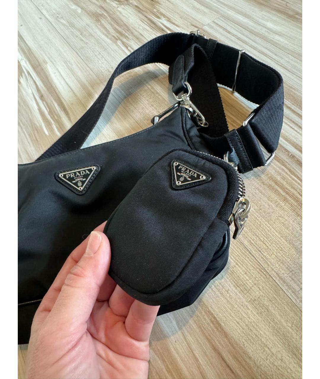 PRADA Черная сумка через плечо, фото 4