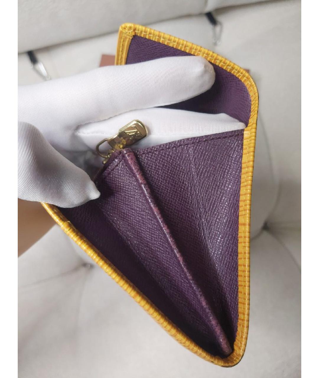 LOUIS VUITTON Горчичный кошелек, фото 7