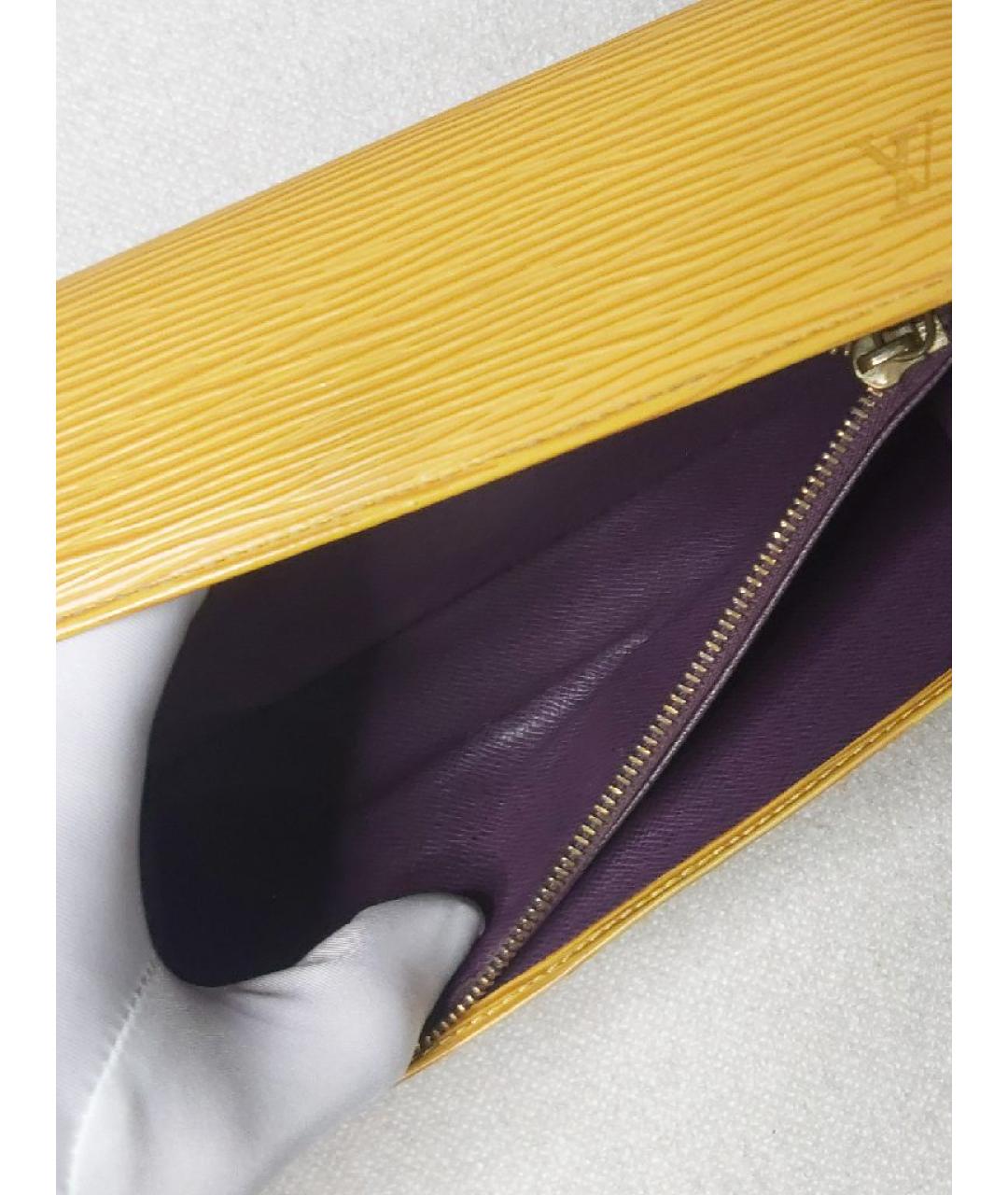 LOUIS VUITTON Горчичный кошелек, фото 8