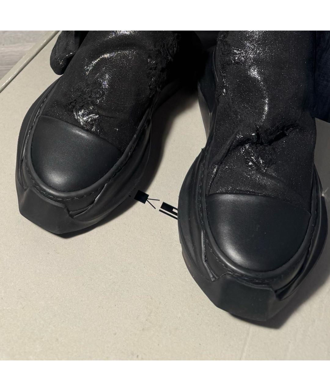 RICK OWENS DRKSHDW Черные ботфорты, фото 3