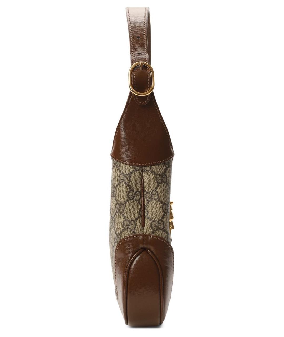 GUCCI Антрацитовая кожаная сумка через плечо, фото 4
