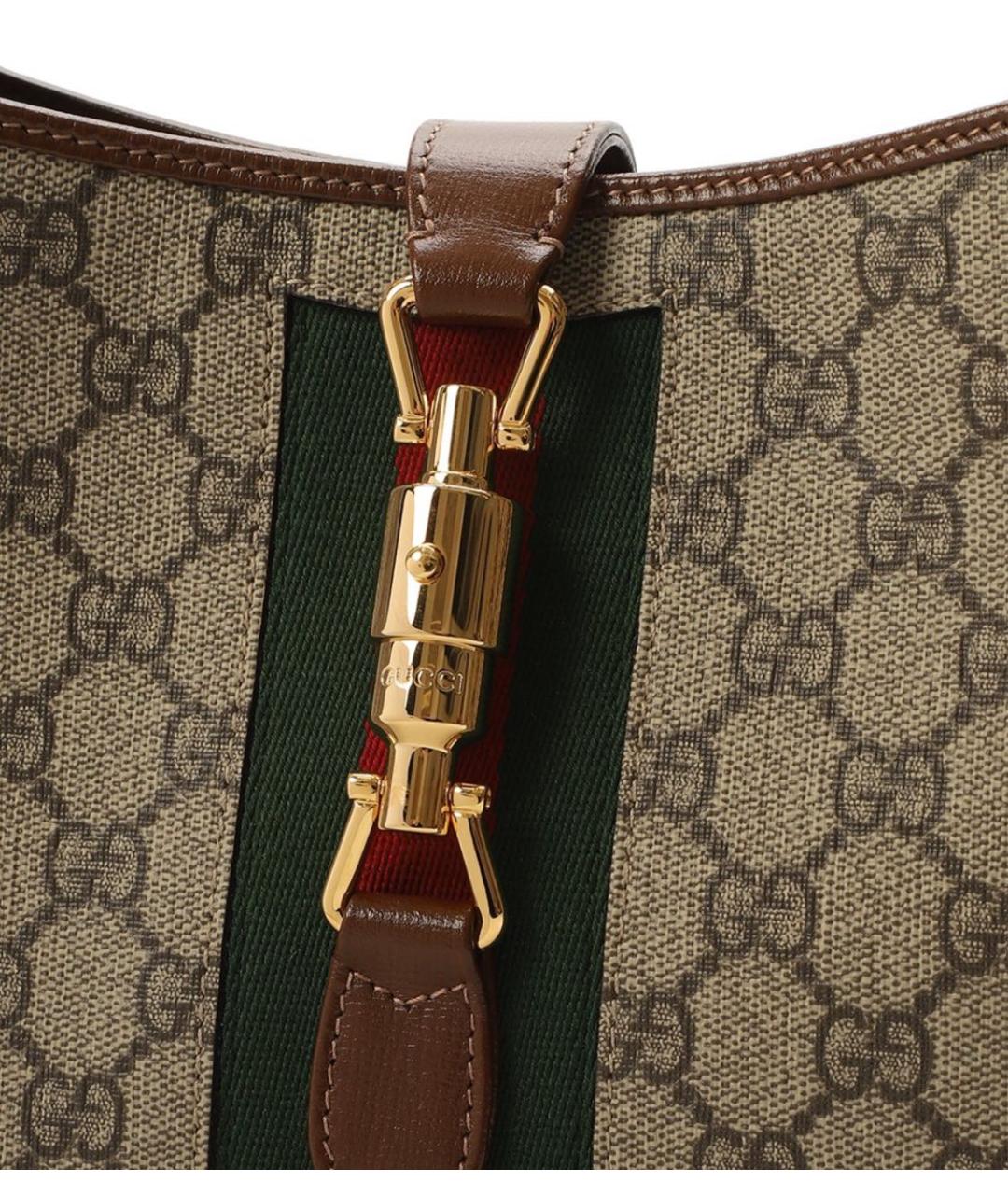 GUCCI Антрацитовая кожаная сумка через плечо, фото 6