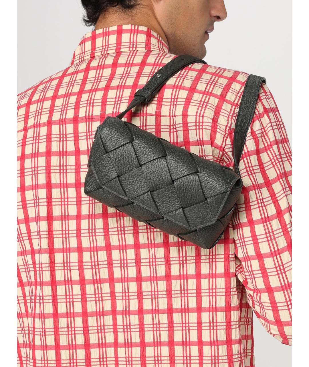 BOTTEGA VENETA Зеленая кожаная поясная сумка, фото 2
