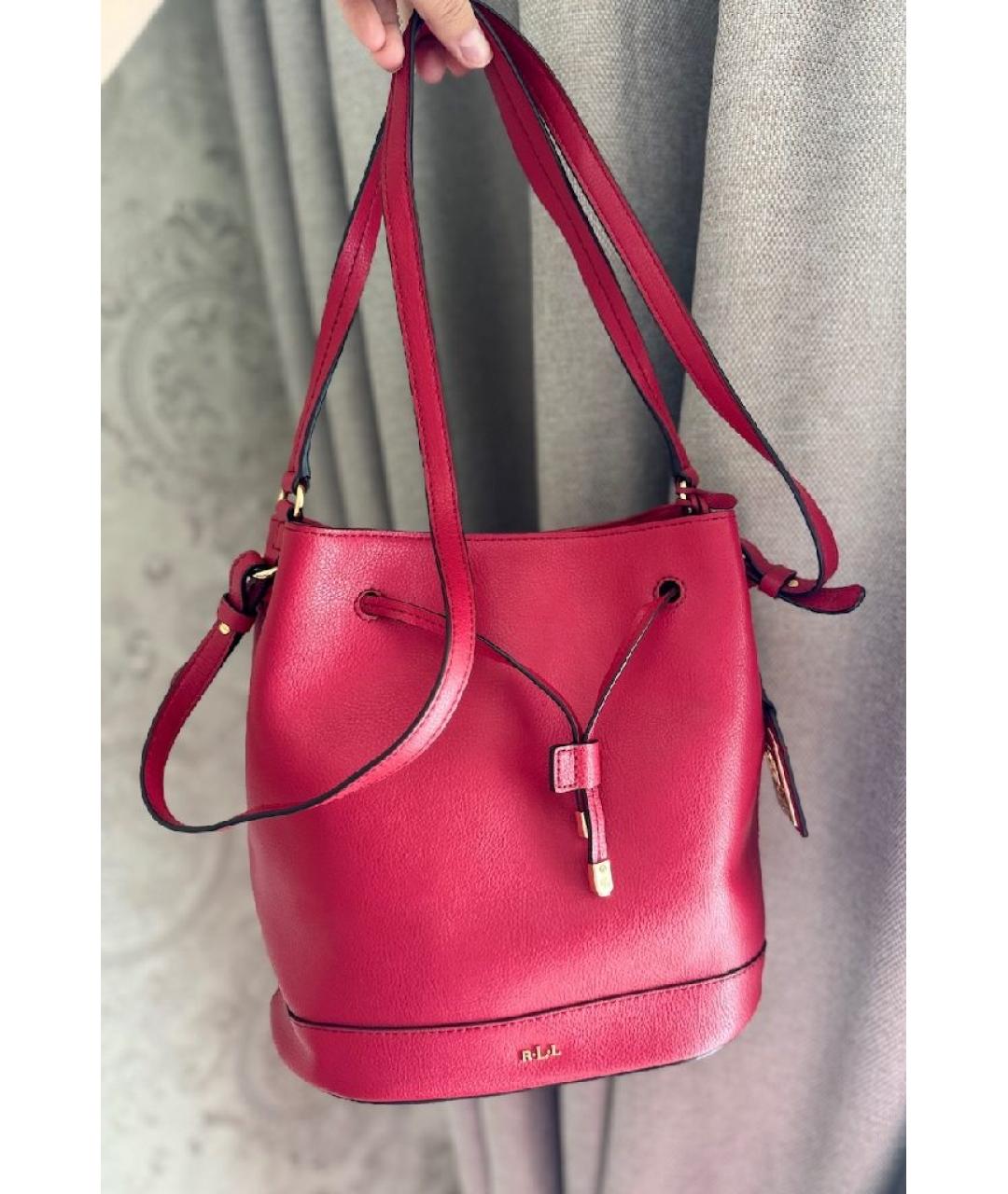 RALPH LAUREN Кожаная сумка через плечо, фото 2