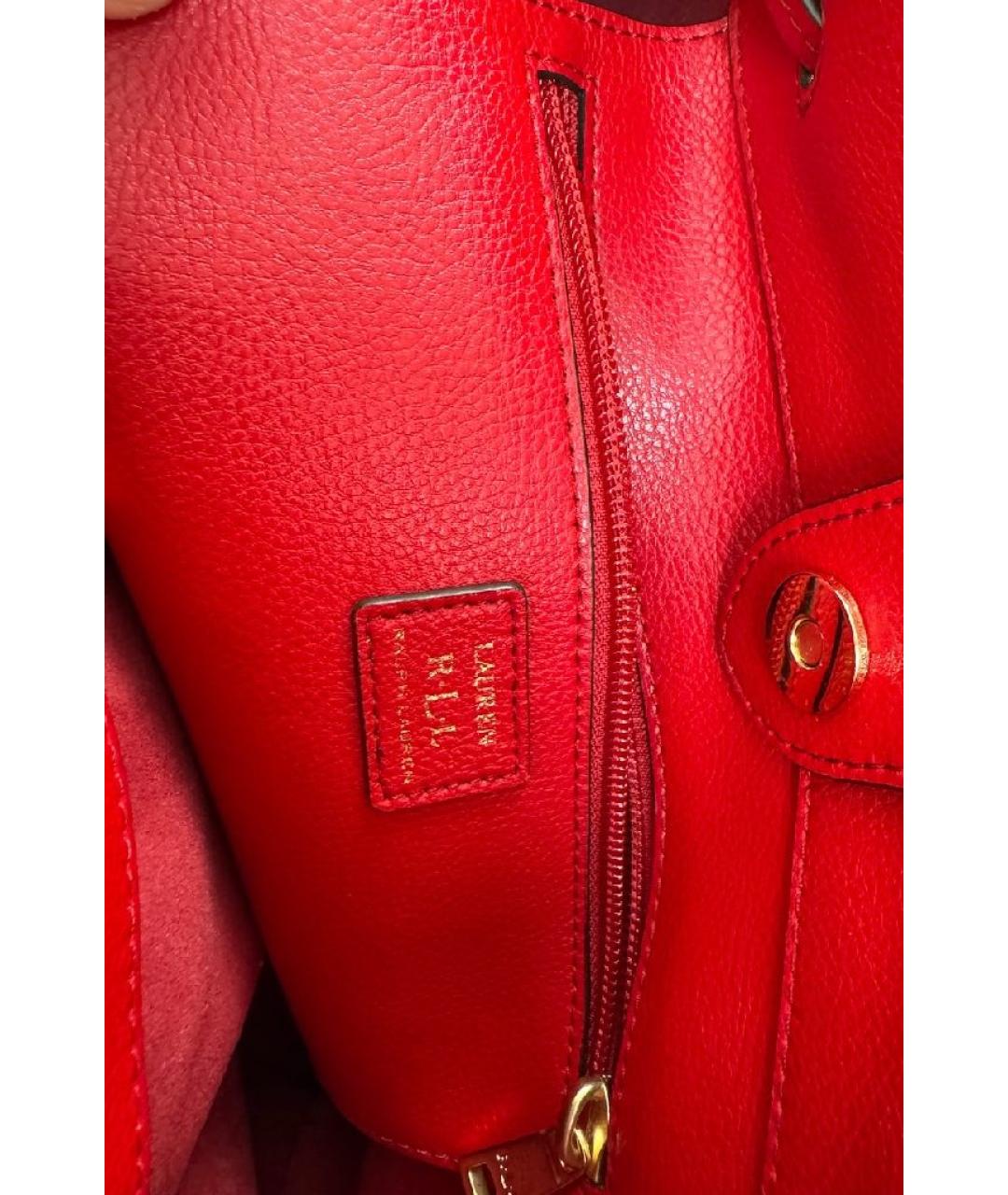 RALPH LAUREN Кожаная сумка через плечо, фото 6