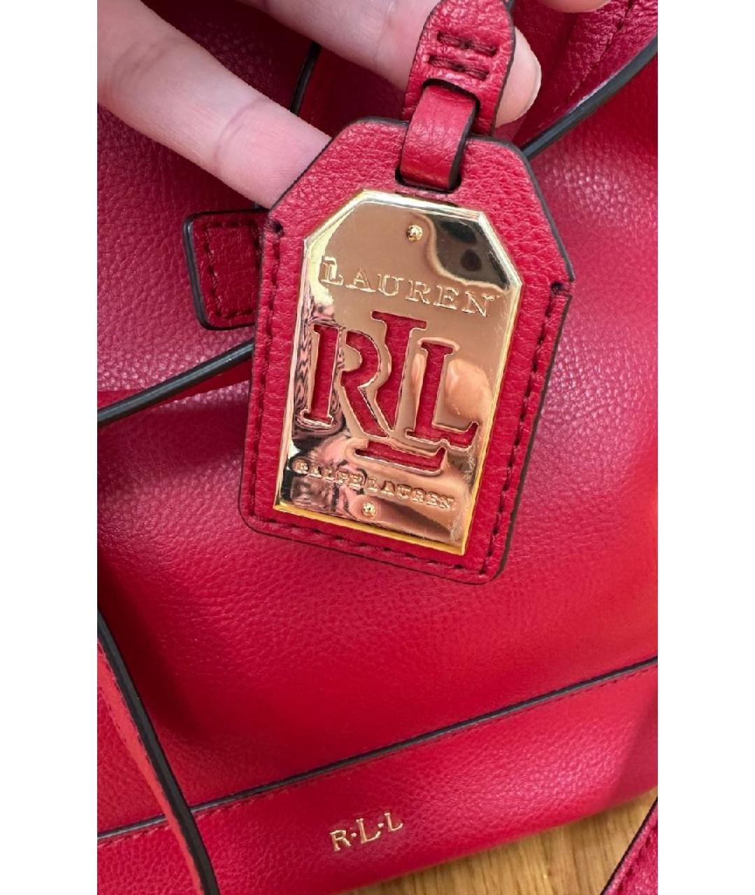 RALPH LAUREN Кожаная сумка через плечо, фото 7