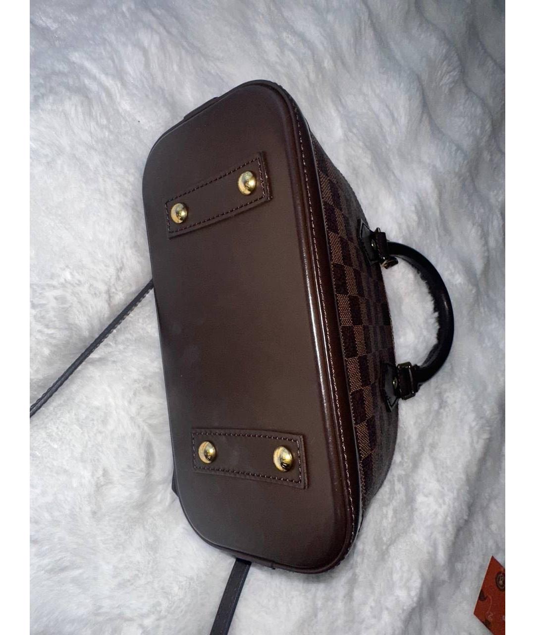 LOUIS VUITTON Коричневая сумка с короткими ручками, фото 6