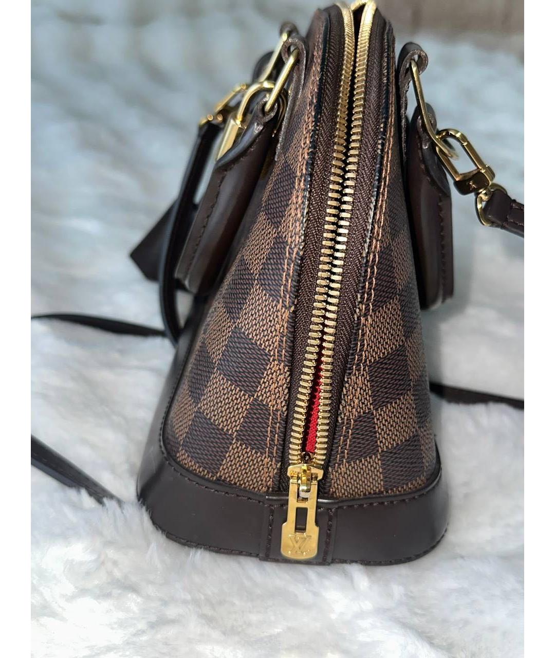 LOUIS VUITTON Коричневая сумка с короткими ручками, фото 4