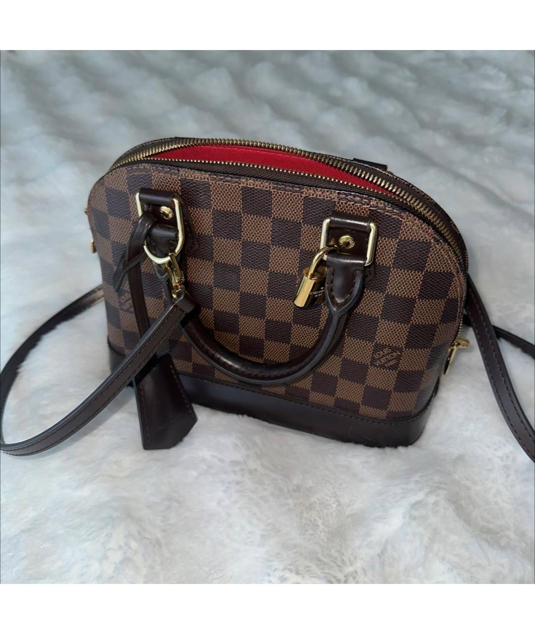 LOUIS VUITTON Коричневая сумка с короткими ручками, фото 8