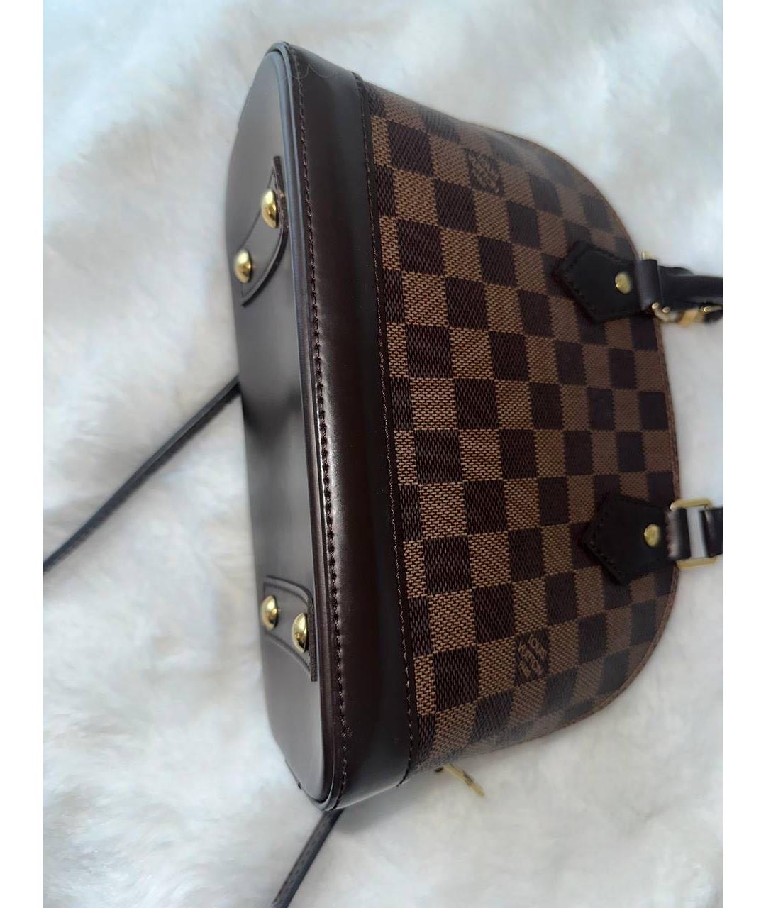 LOUIS VUITTON Коричневая сумка с короткими ручками, фото 5